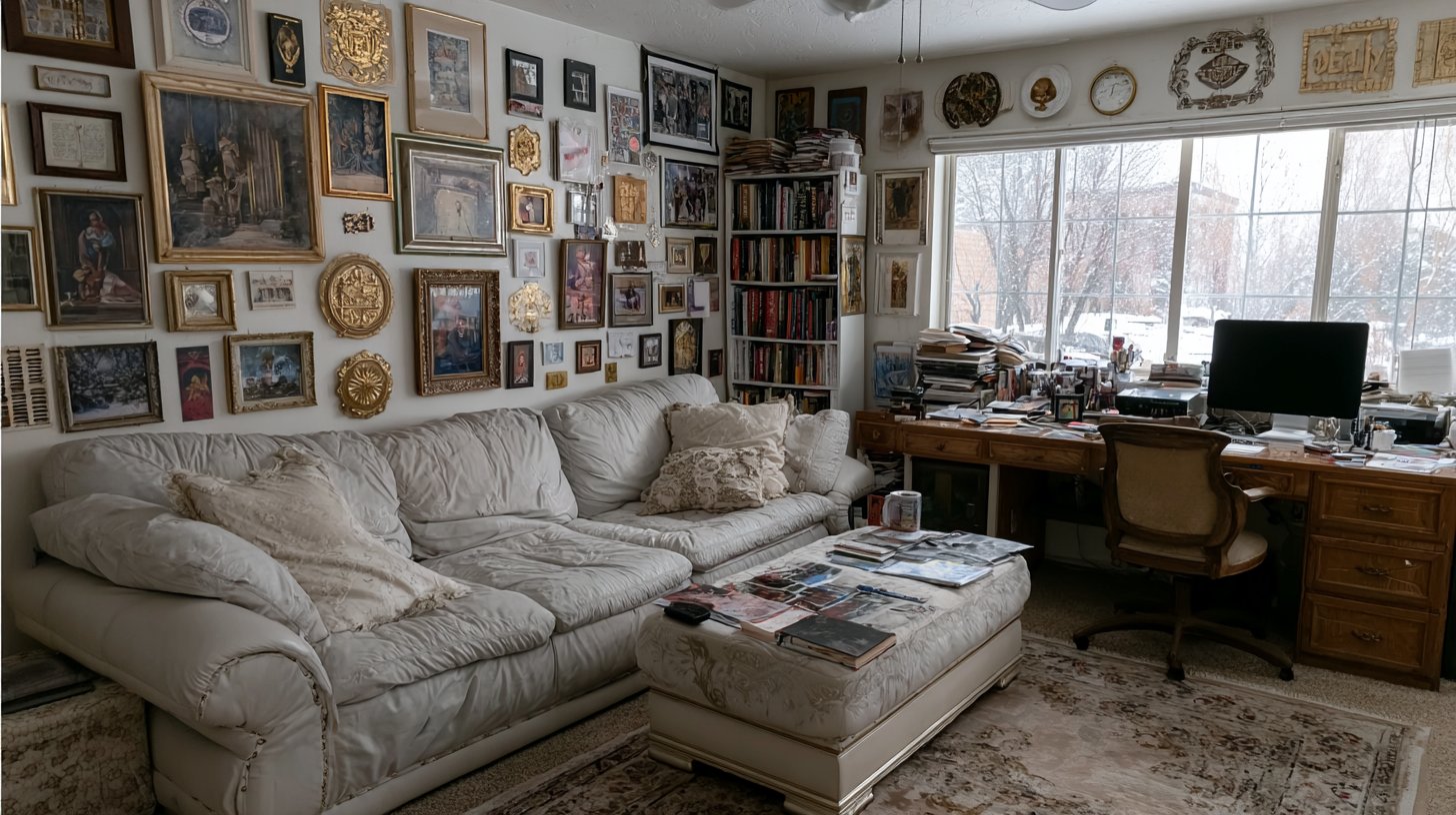 Einladender Wohnraum voller Erinnerungen.