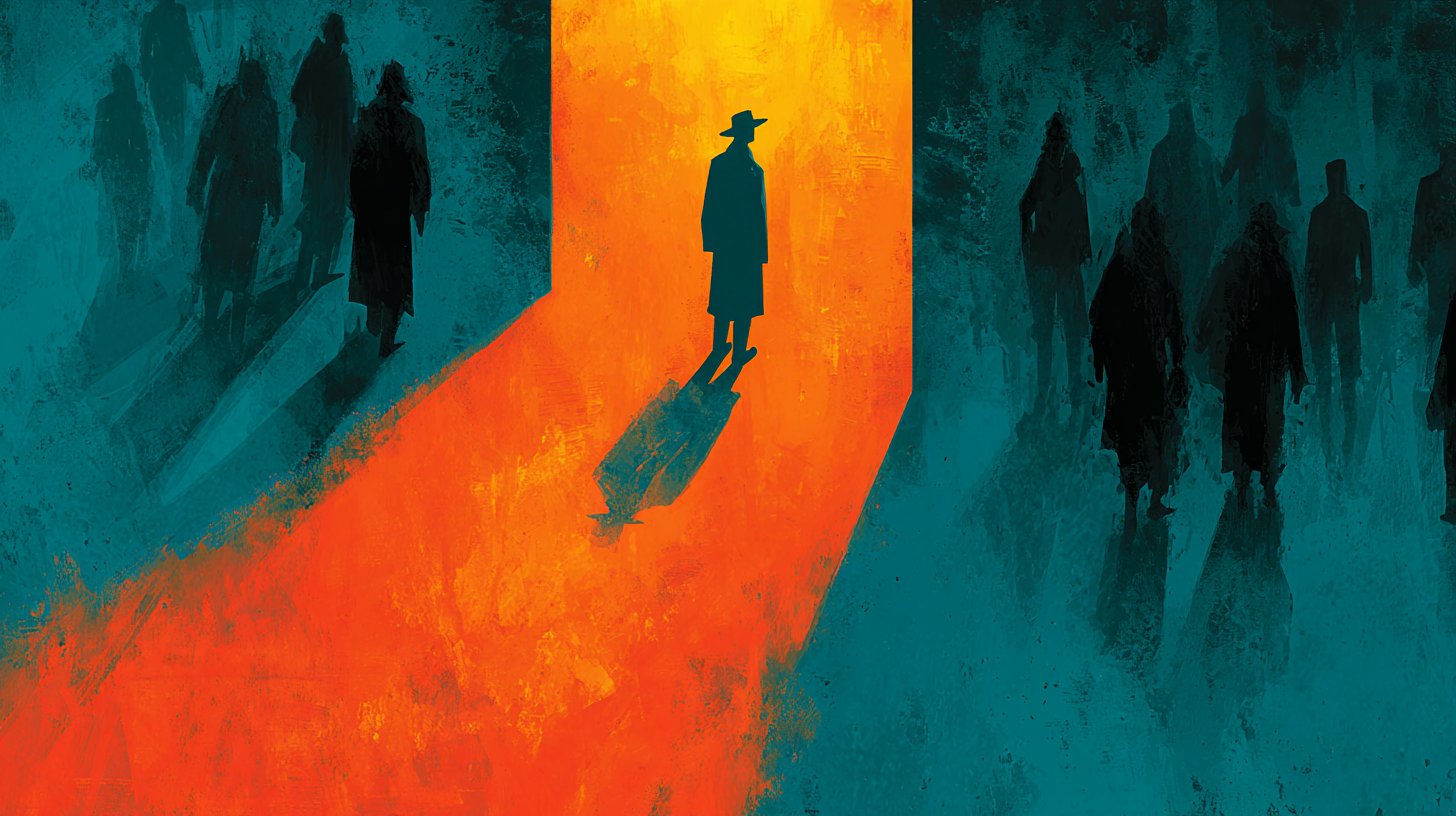 Helles Licht gegen dunkle Schatten.