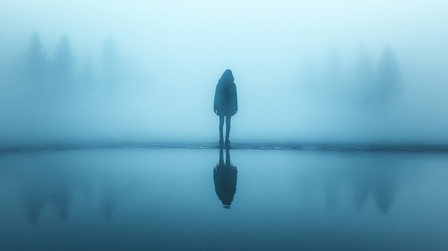 Soledad frente a un espejo roto.