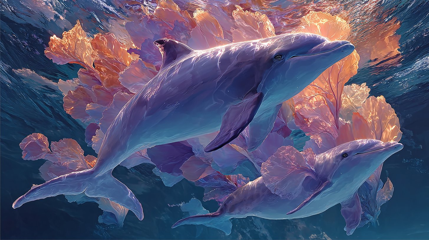 Des rêves aquatiques avec des poissons et des dauphins incarnent des émotions créatives.