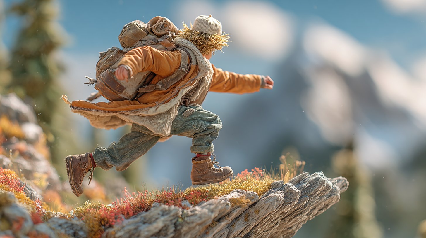 Eine atemberaubende Berglandschaft, die den Widder repräsentiert.