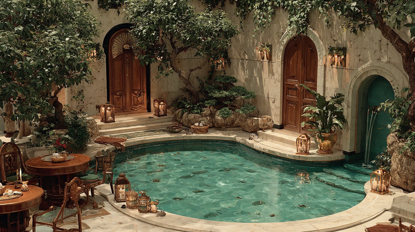 Eine elegante Spa-Umgebung, die den Stier verkörpert.