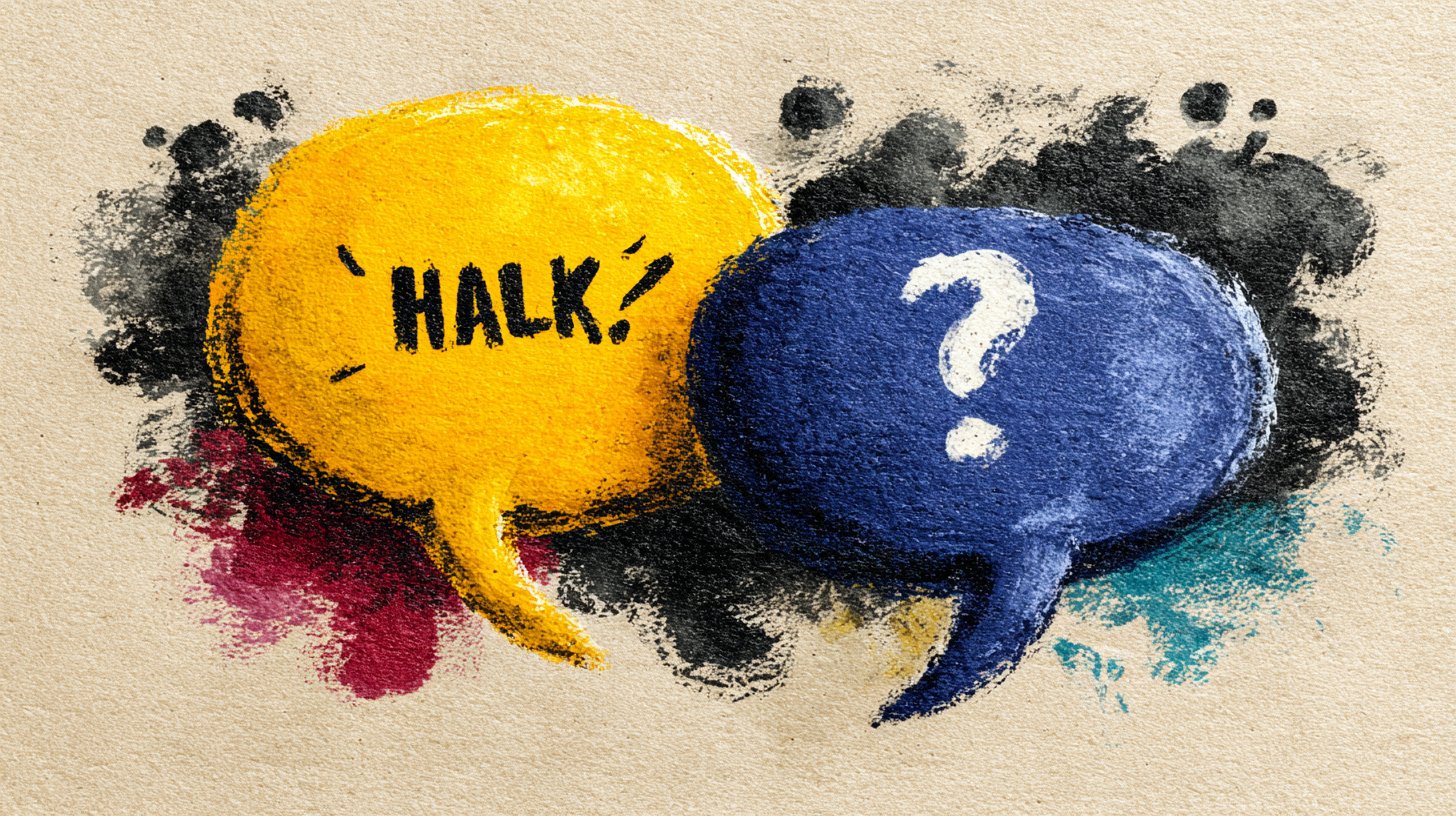 Conflicts versus clarity in dialogue.