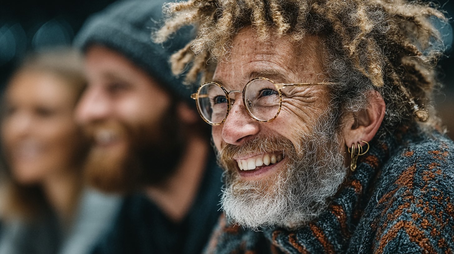Conversación profunda en una cafetería acogedora.