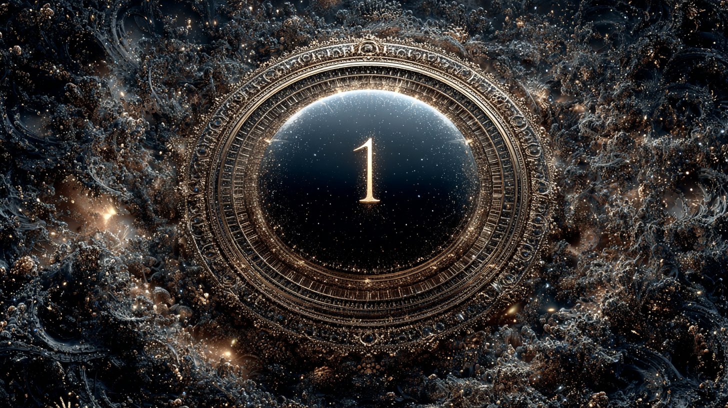 Una sfera luminosa rappresenta unità e nuovi inizi.