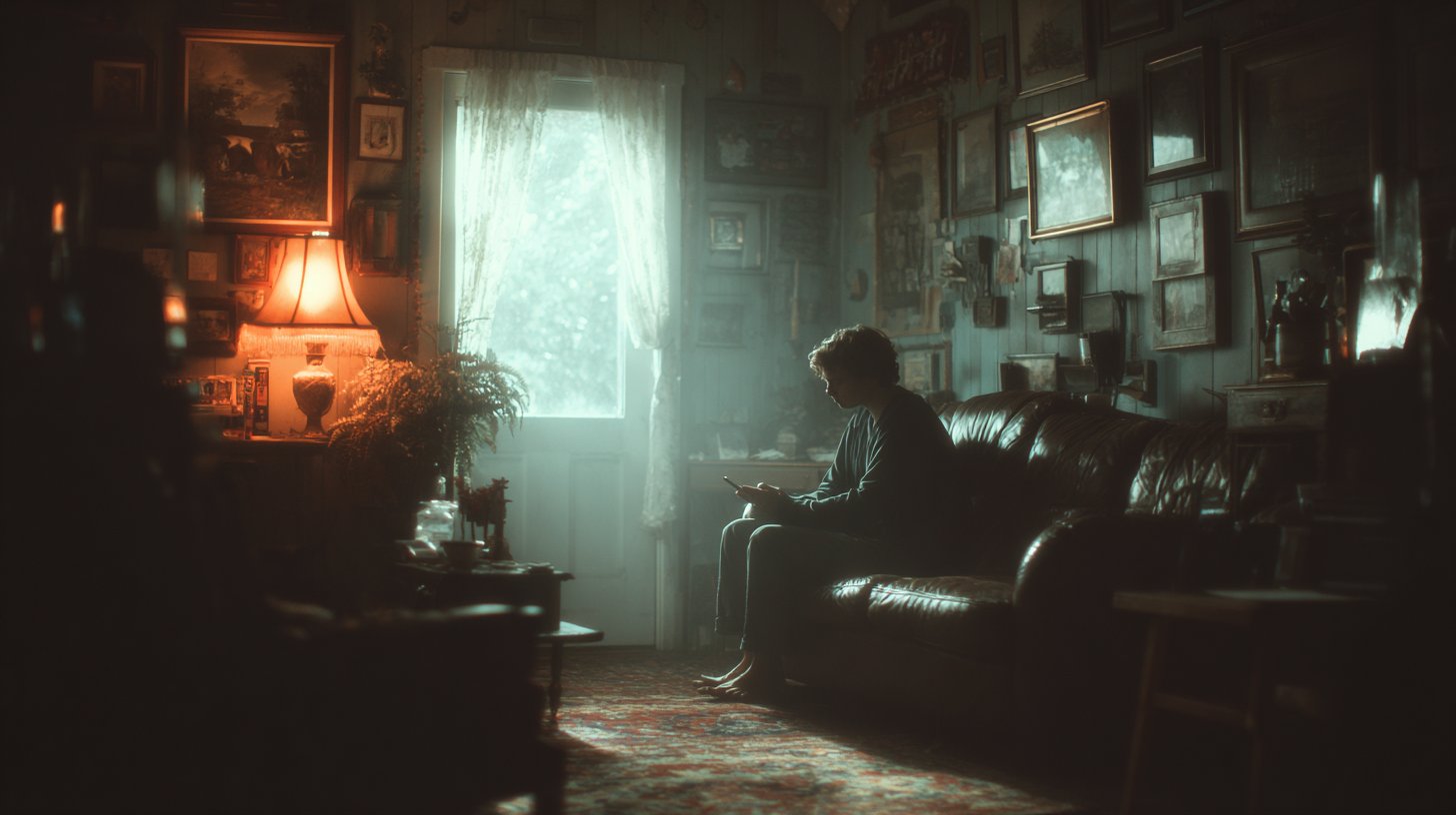 Allein und wartend auf eine Nachricht, die nie kommt.