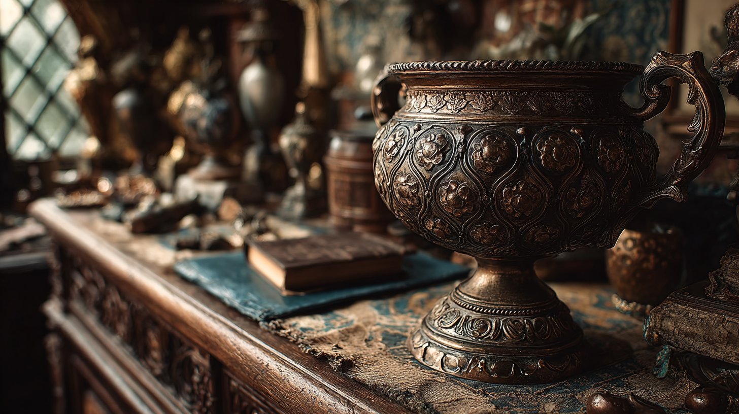 Ein verstaubter Pokal, Symbol für unerkannte Leistungen.