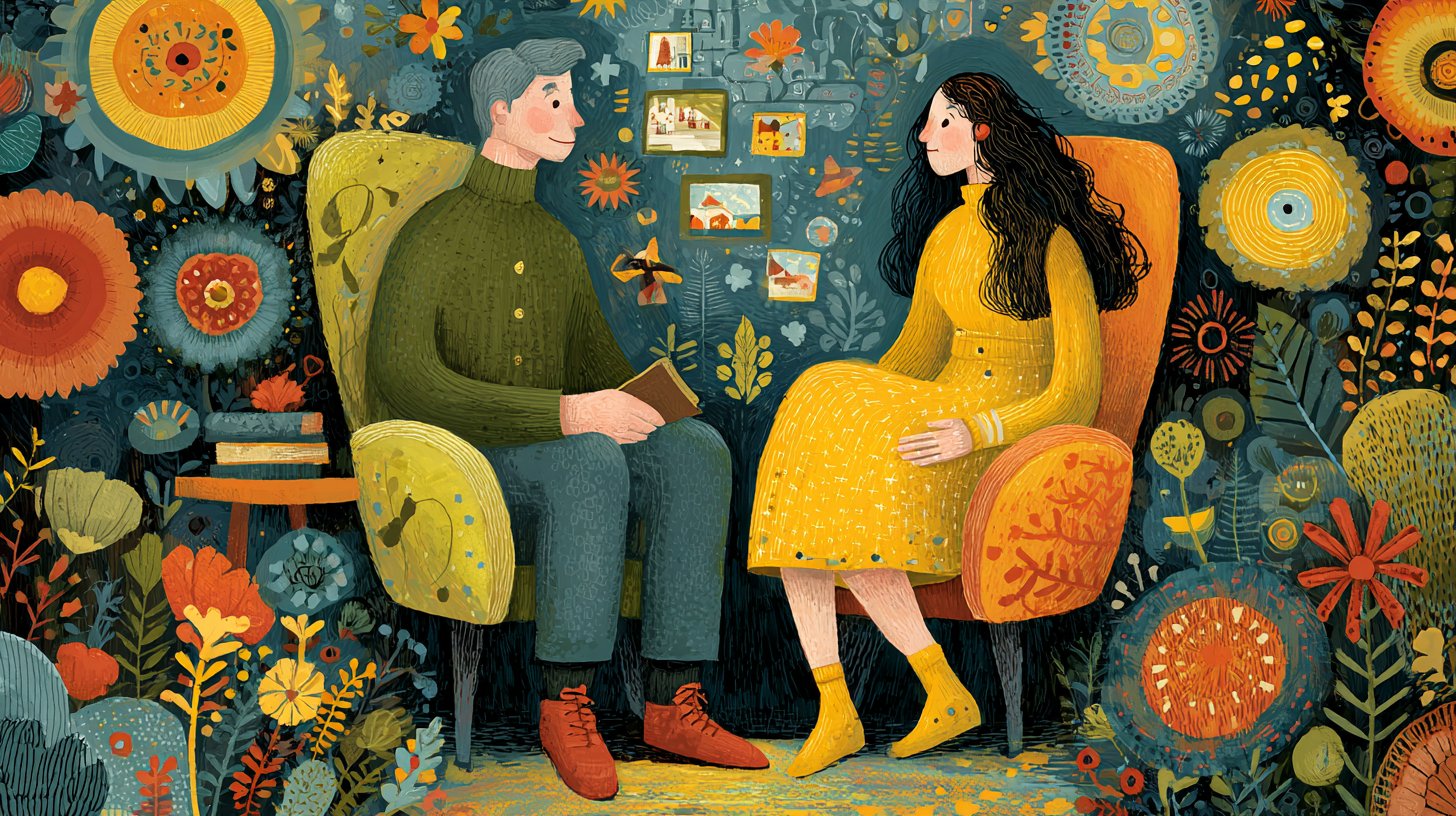 Gemeinsame Ziele: Ein Paar im Austausch voller Einheit.