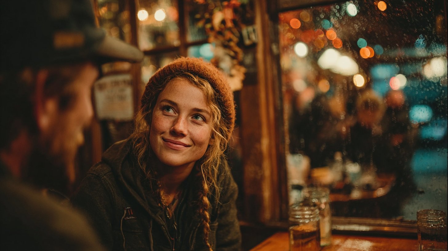 Ein offenes Gespräch zwischen Freunden in einem gemütlichen Café.