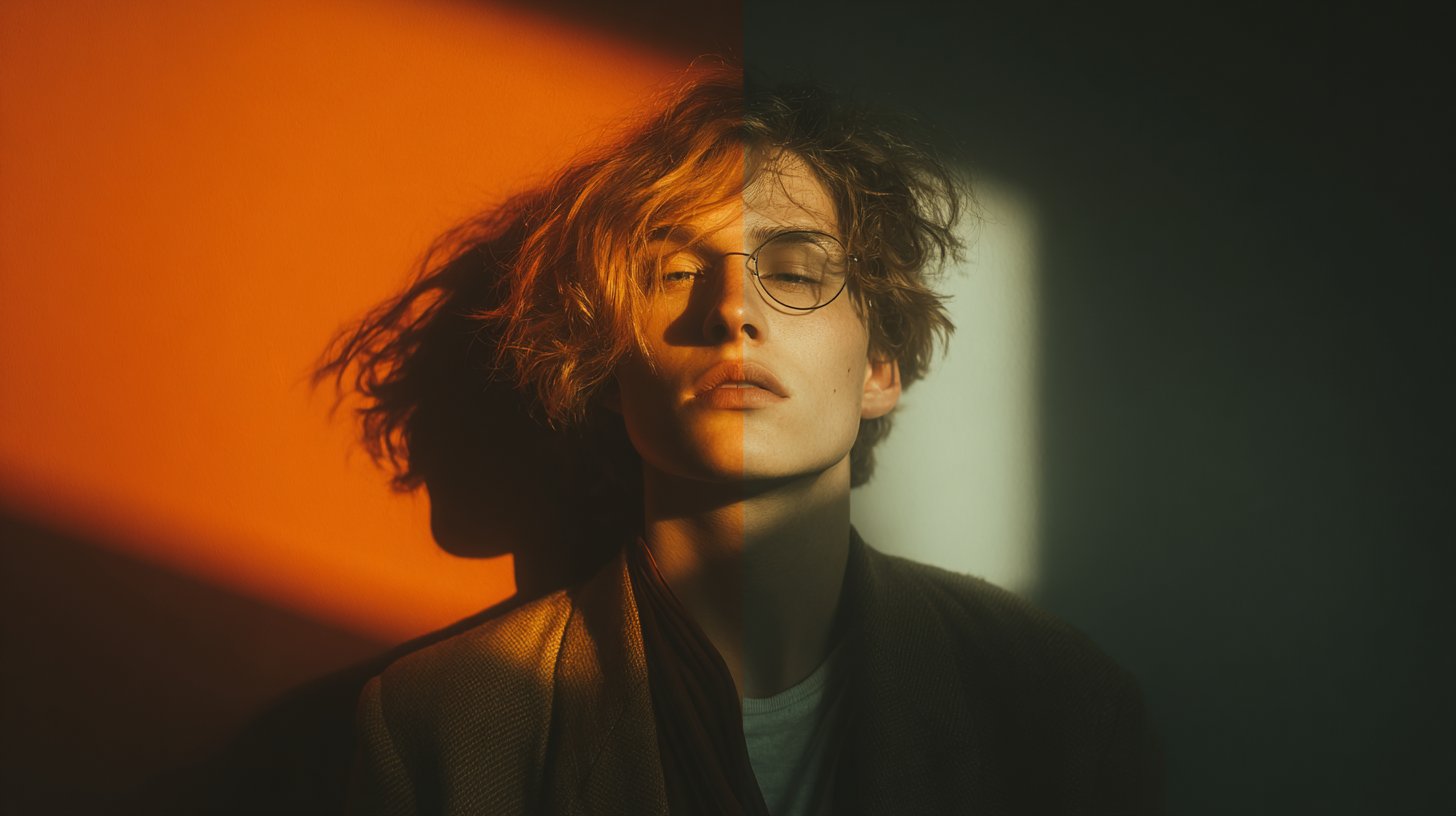 Un'immagine divisa di una coppia che supera una sfida.