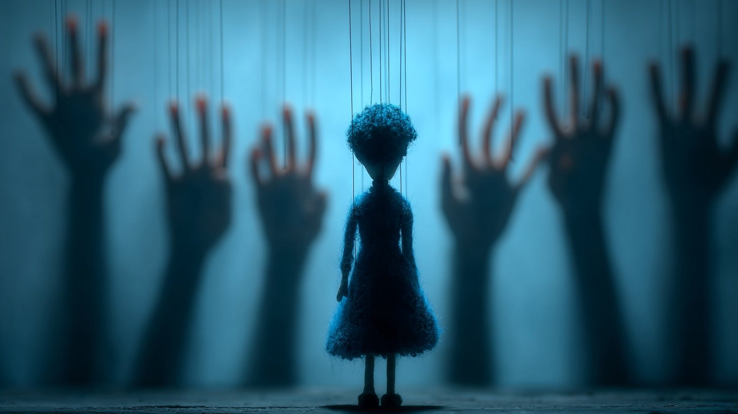 Manipulation through puppet strings.