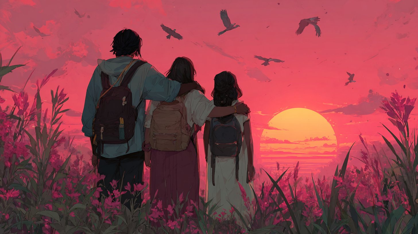 Freunde unterstützen sich gegenseitig in schweren Zeiten.