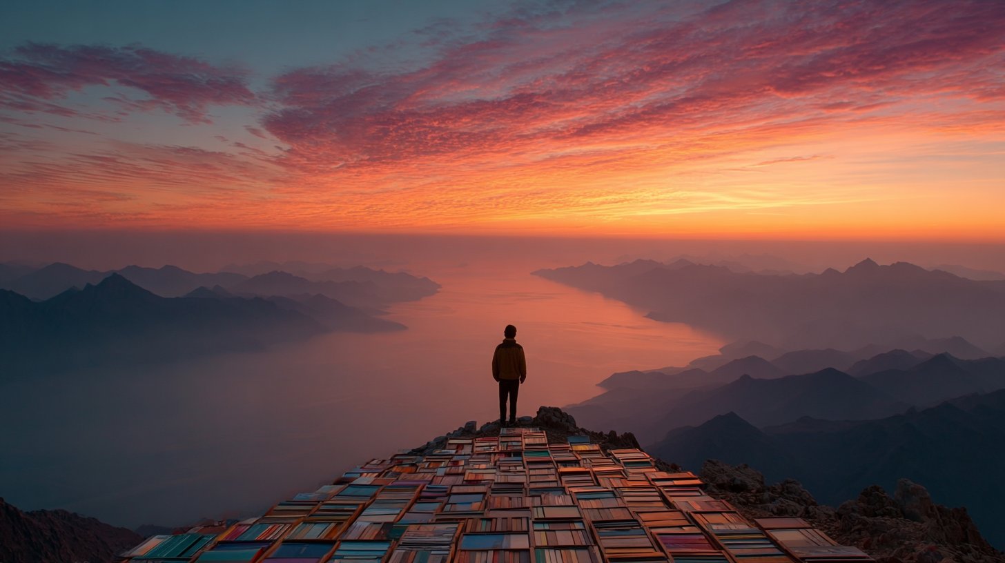 Abstrakte Darstellung von Intuition und Vertrauen mit fließenden Linien.