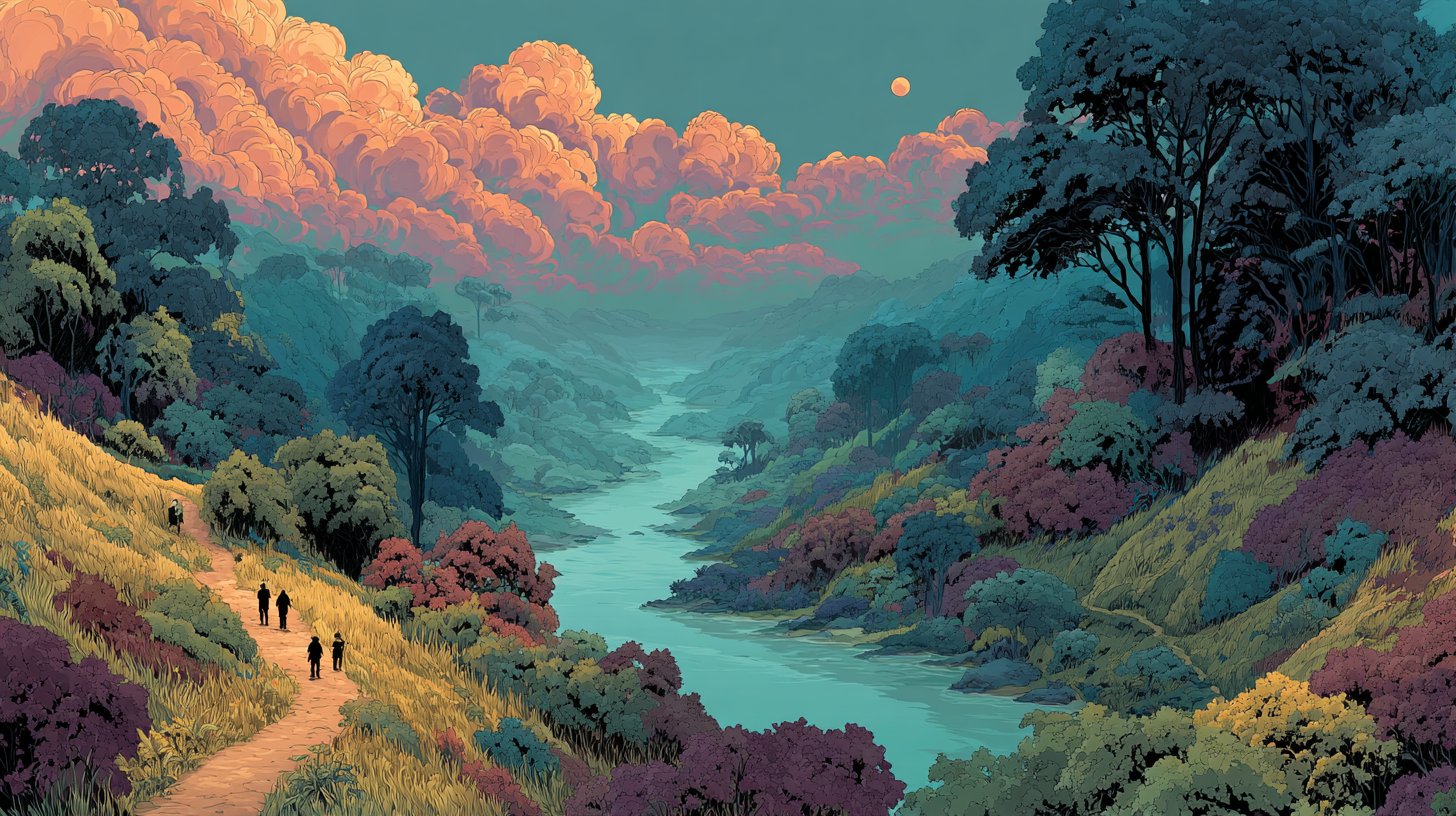 Una persona a un bivio che riflette su decisioni contrassegnate da 88.