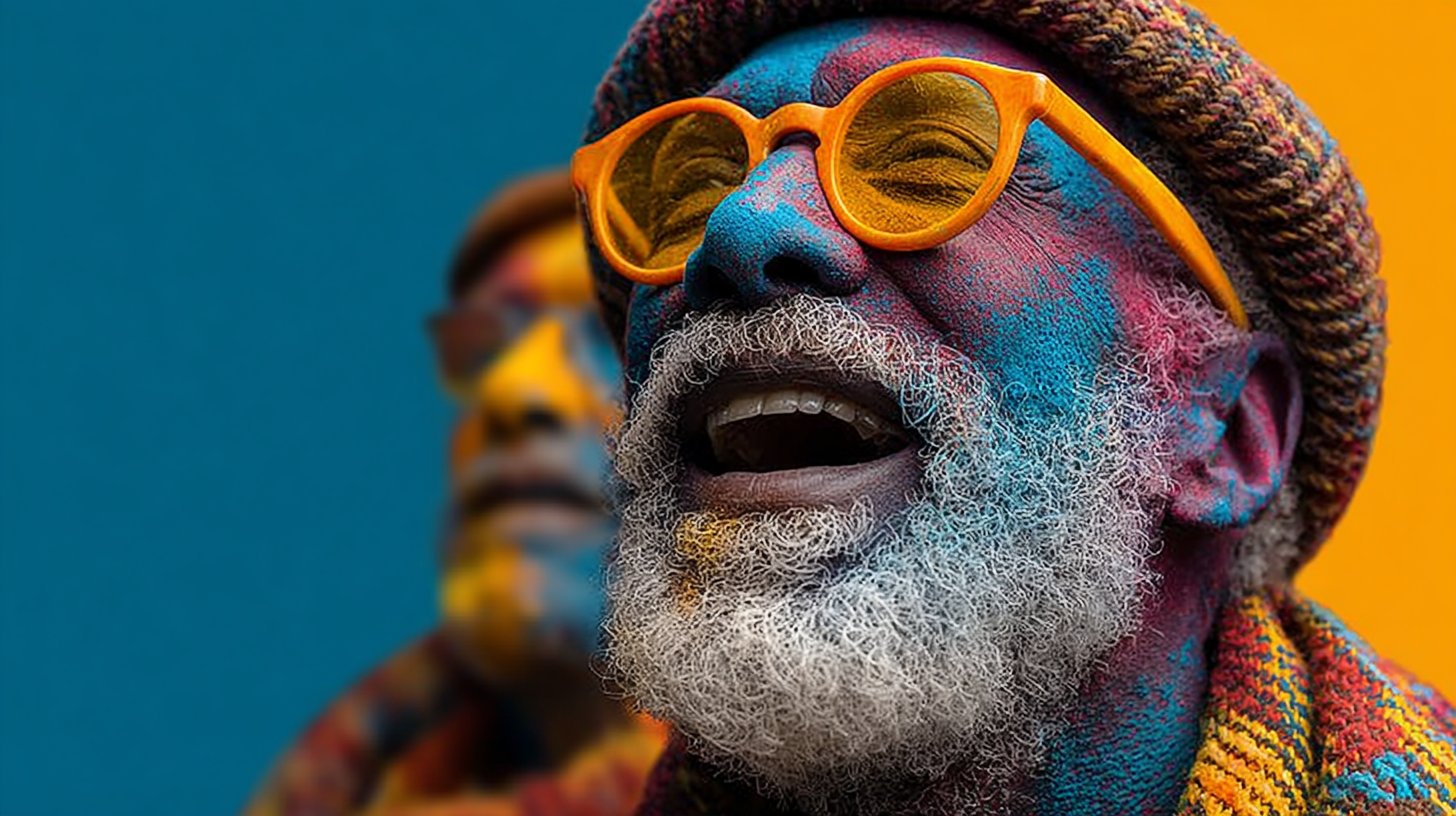 Herzliche Umarmung zwischen Freunden in der Natur.