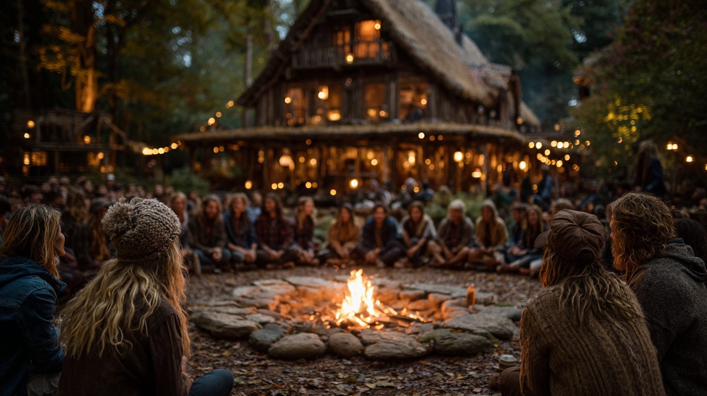 Numeri che brillano dolcemente nel cielo notturno circondati da stelle.