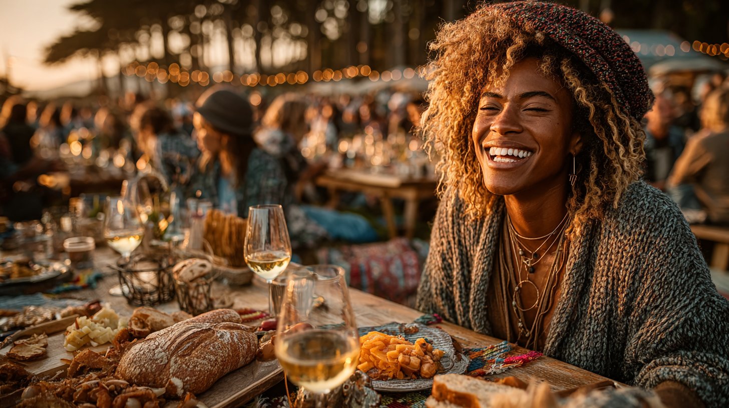 Eine Person steht in einer nebligen Landschaft und sieht verloren aus.