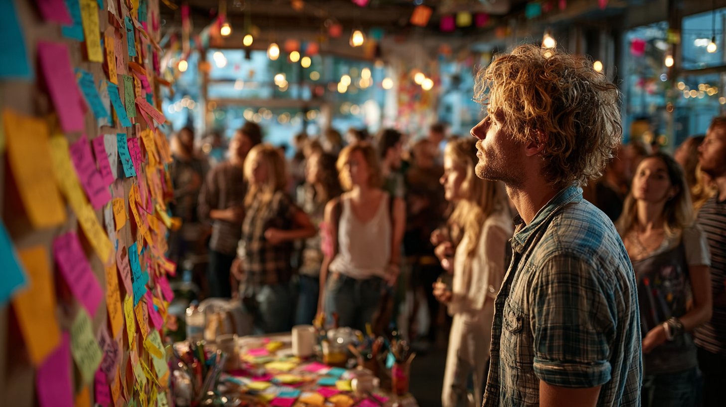 Zwei Personen ziehen eine Grenze im Sand, um Respekt zu zeigen.