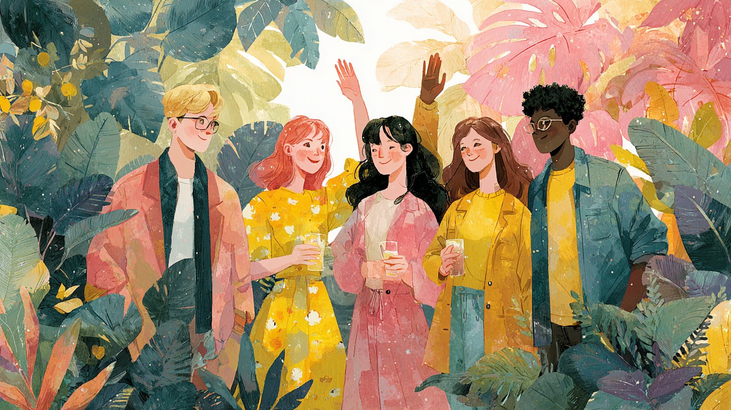 Eine selbstbewusste Person steht auf einem Gipfel und blickt auf eine atemberaubende Landschaft.