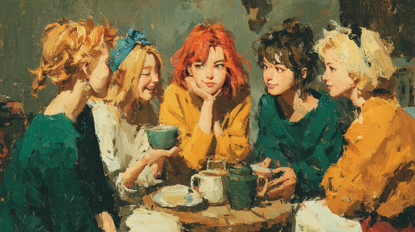 Virgo y Capricornio comparten un beso reflexivo en un entorno terrenal.