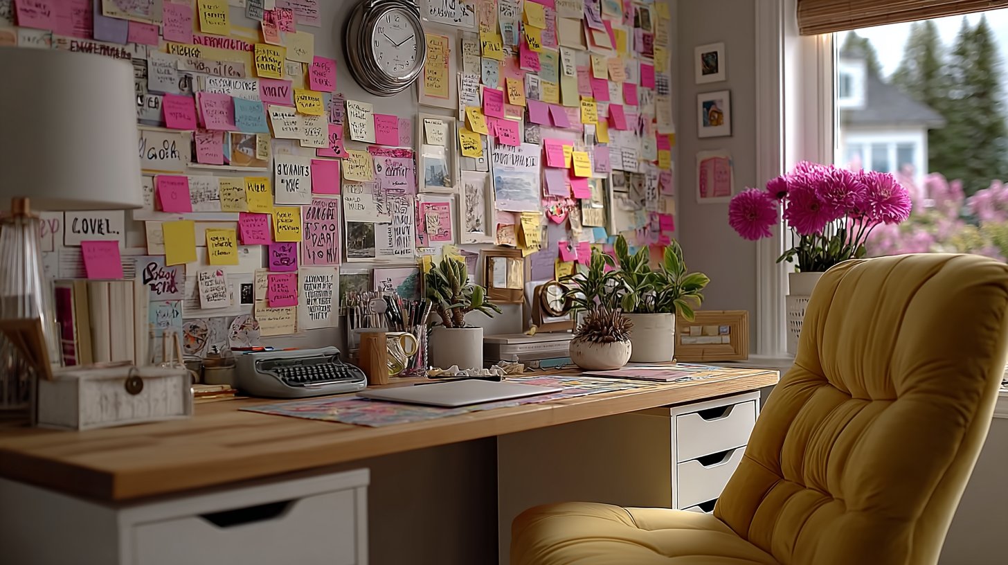 Eine künstlerische Darstellung von Selbstpflegepraktiken und aktiven Hobbys.