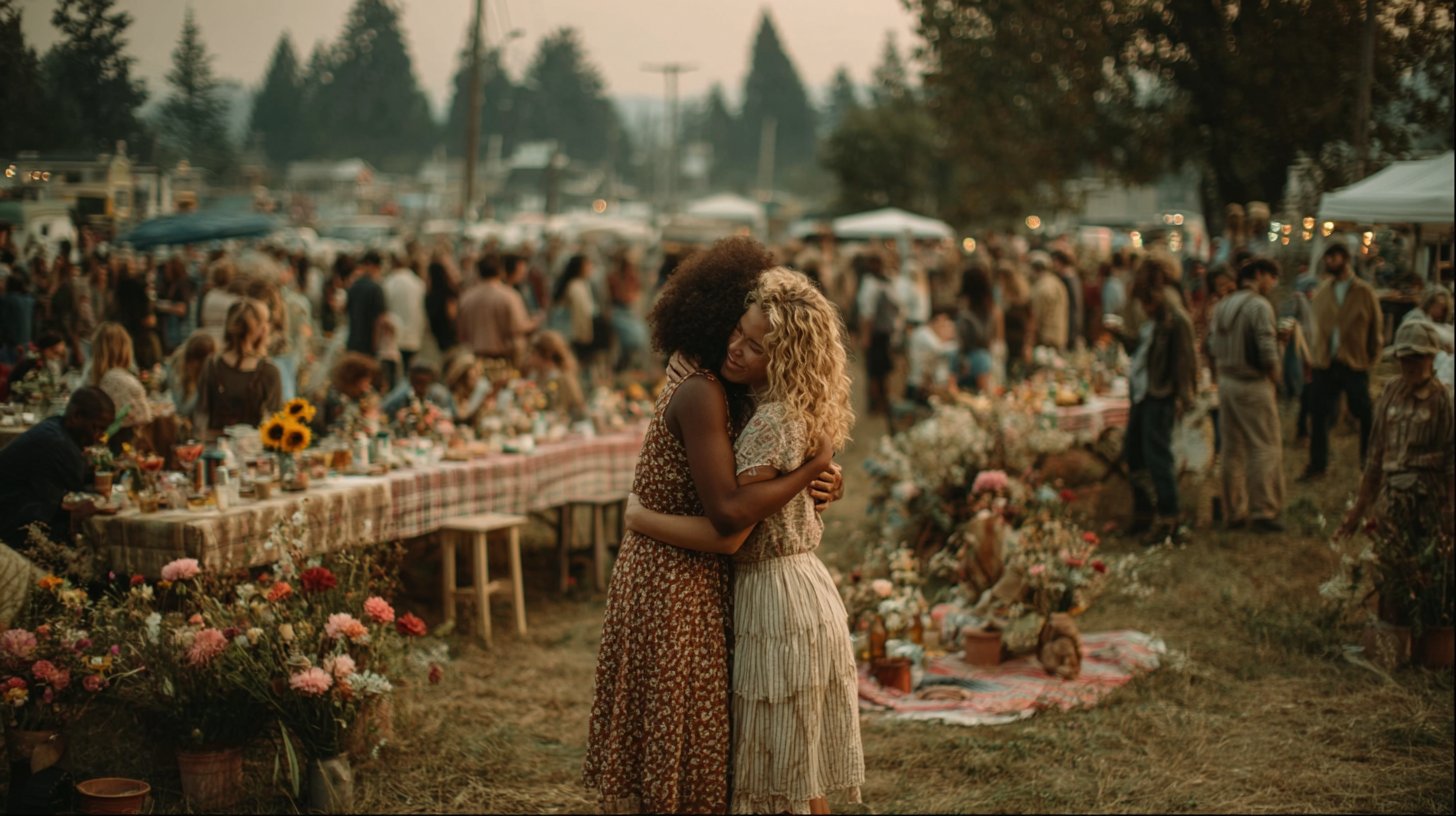 Emotionale Krebs-Darstellung vor sanftem, wässerigem Hintergrund.