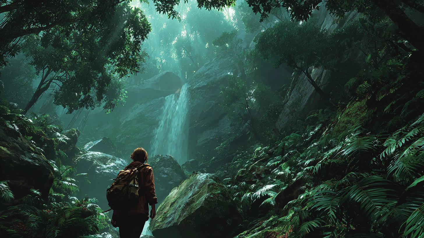 Eine fröhliche Versammlung inmitten der Natur.