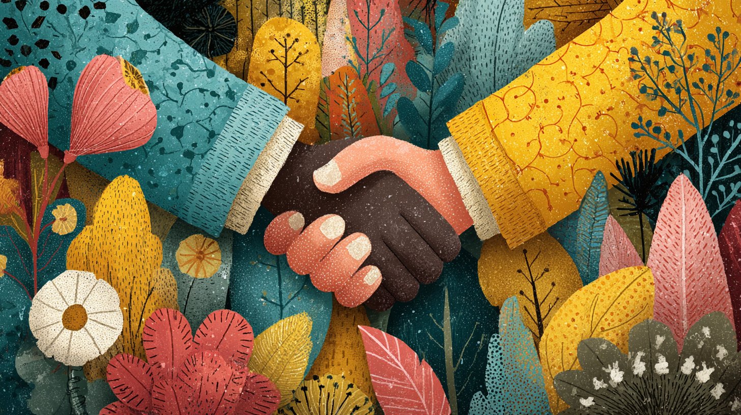 Mains unies pour des objectifs communs.