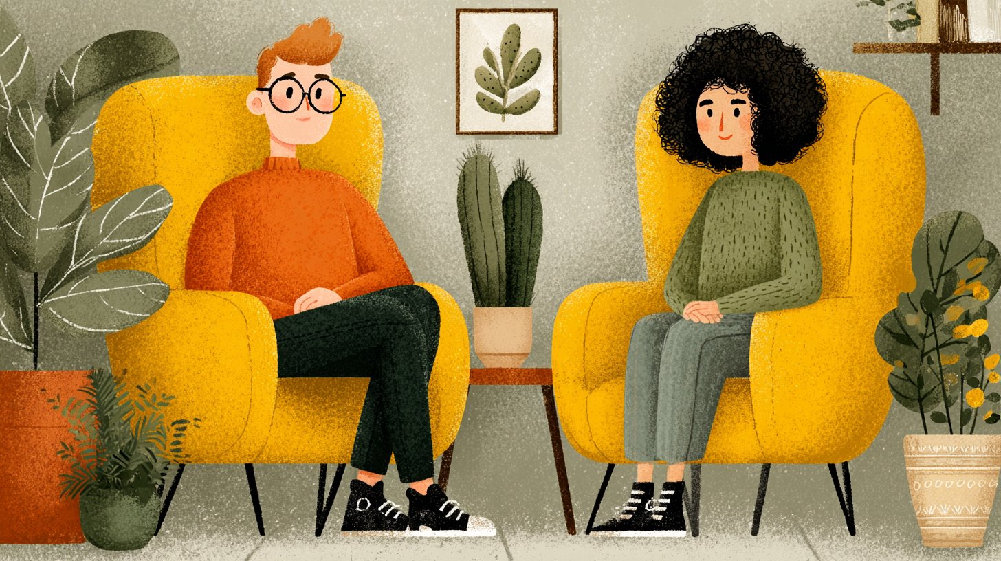 Serene individuals practicing emotional control.