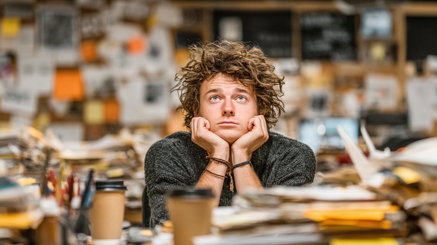 Allein und ignoriert inmitten von Unordnung.