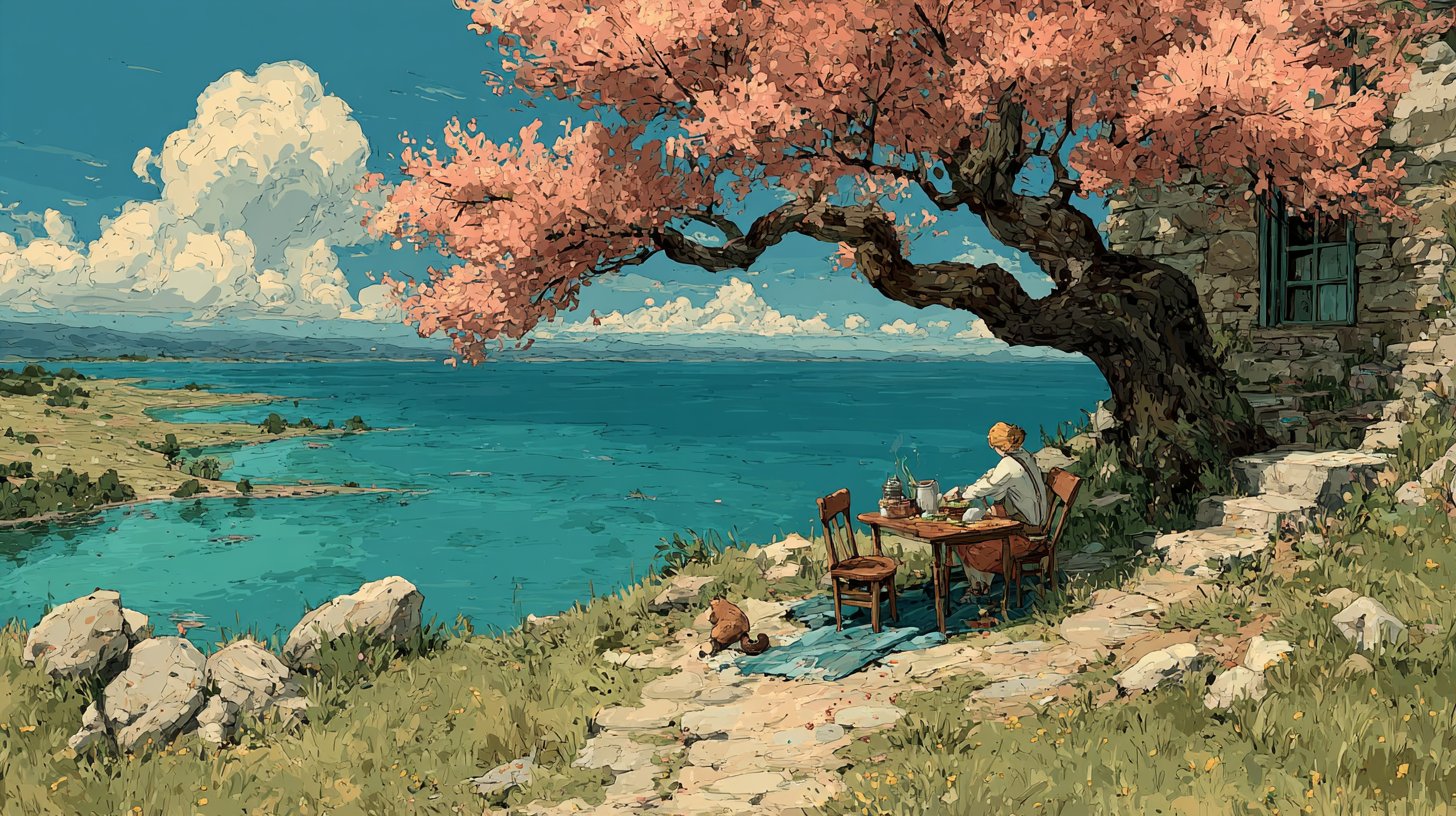 Des amis échangent des lettres au parc.