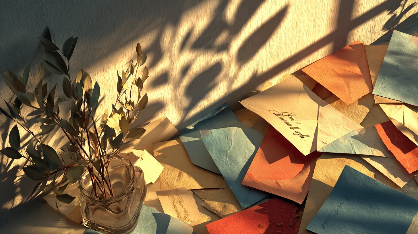 Leere Dankesnotizen spiegeln Vernachlässigung wider.