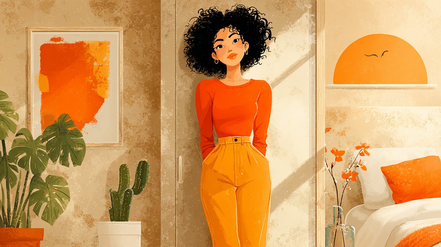 Selbstliebe und Akzeptanz im Spiegel.