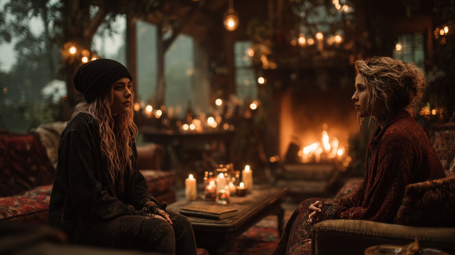 Amigos comparten conversaciones profundas en armonía.