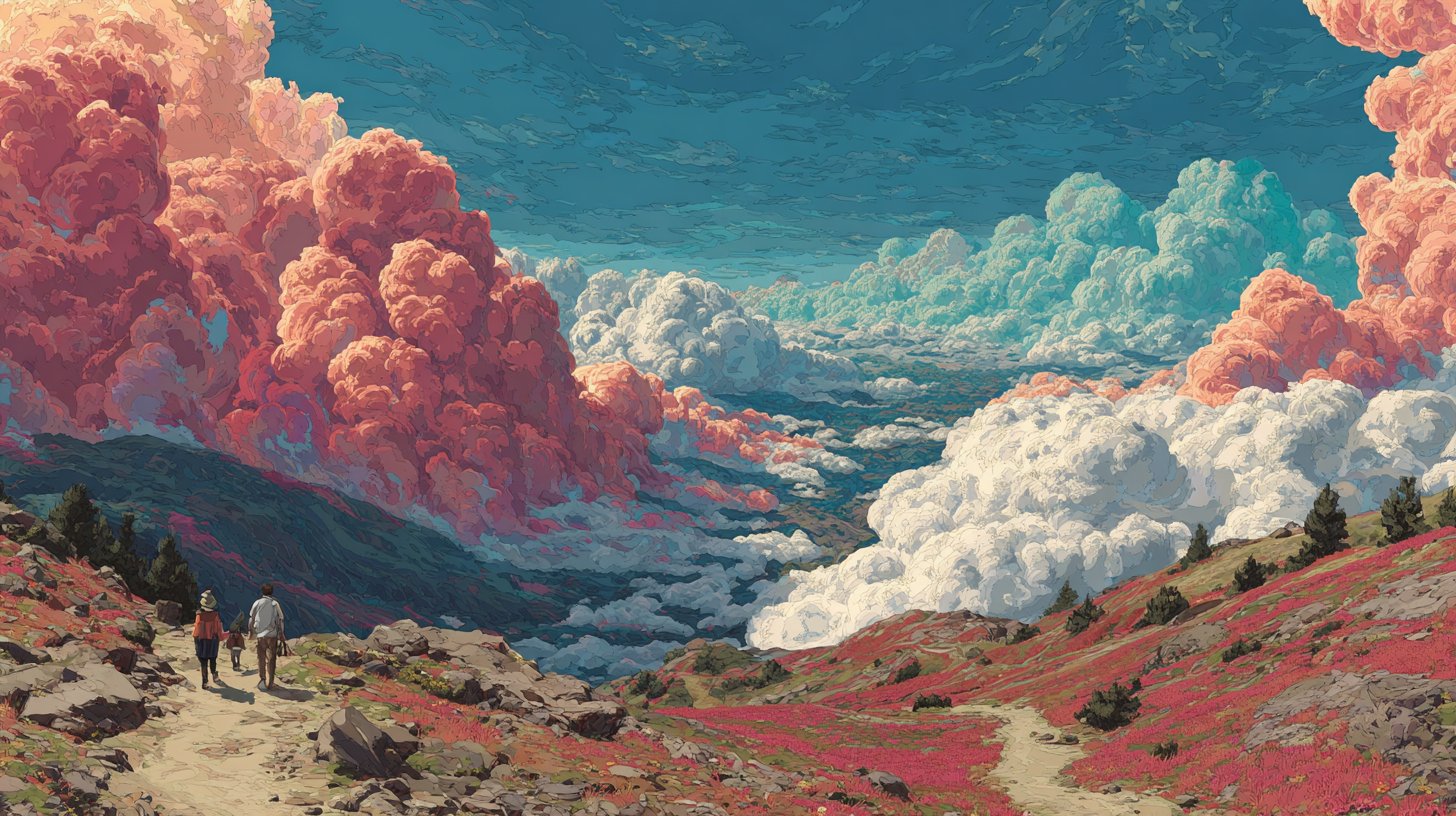 Unrealistische Erwartungen in einer surrealen Landschaft.