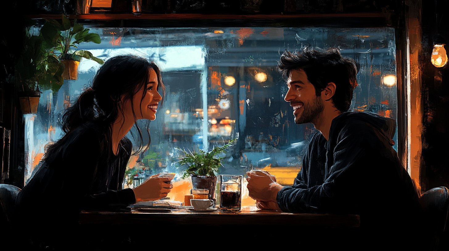 Er zeigt Interesse an Ihrem Leben