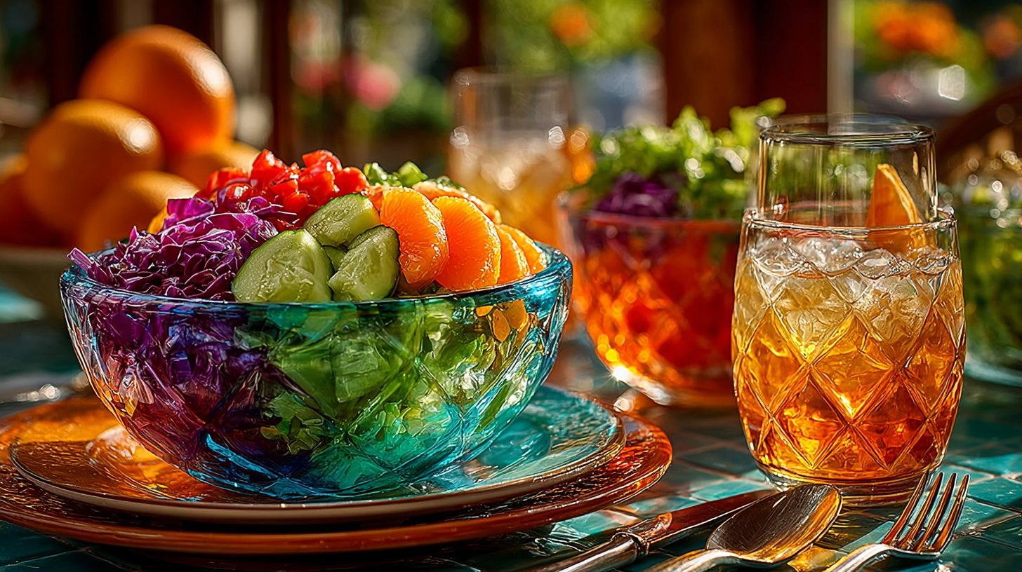 Bunte Salate für heiße Sommertage genießen