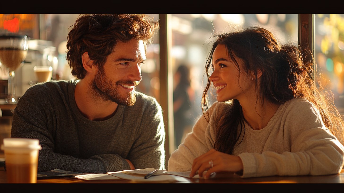 Er ist ehrlich und offen mit dir