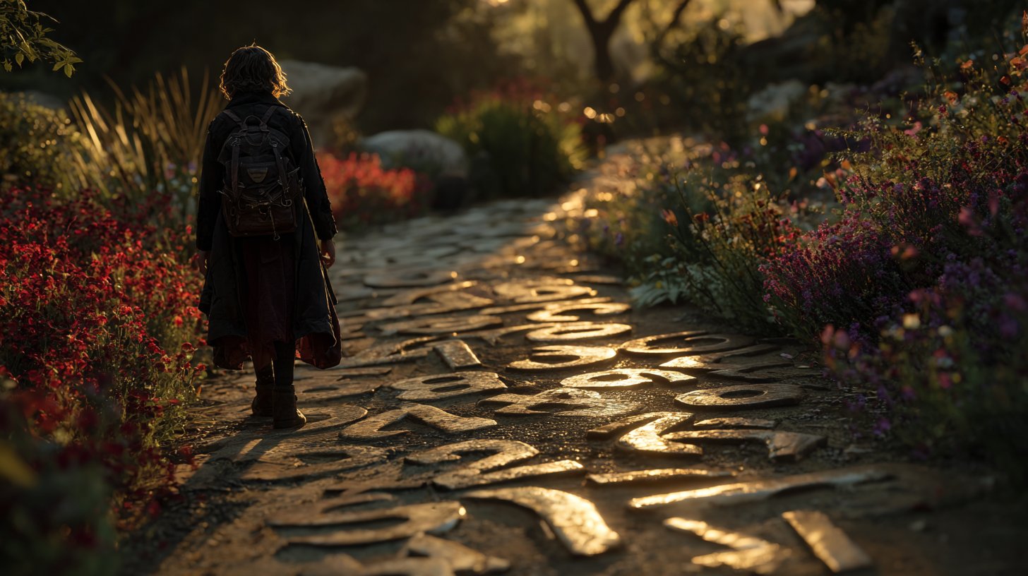 Ein hoffnungsvolles Zukunftsbild, das durch symbolische Zahlen inspiriert wird.