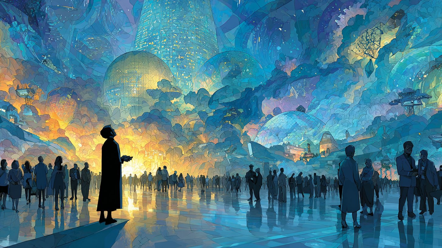 Zukunft hybrider Events: Harmonie von Realität und Virtualität.