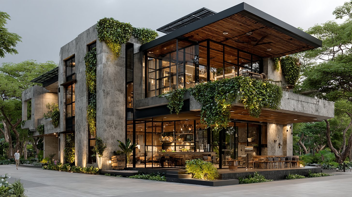 Eco-friendly living with sustainable materials and green design.