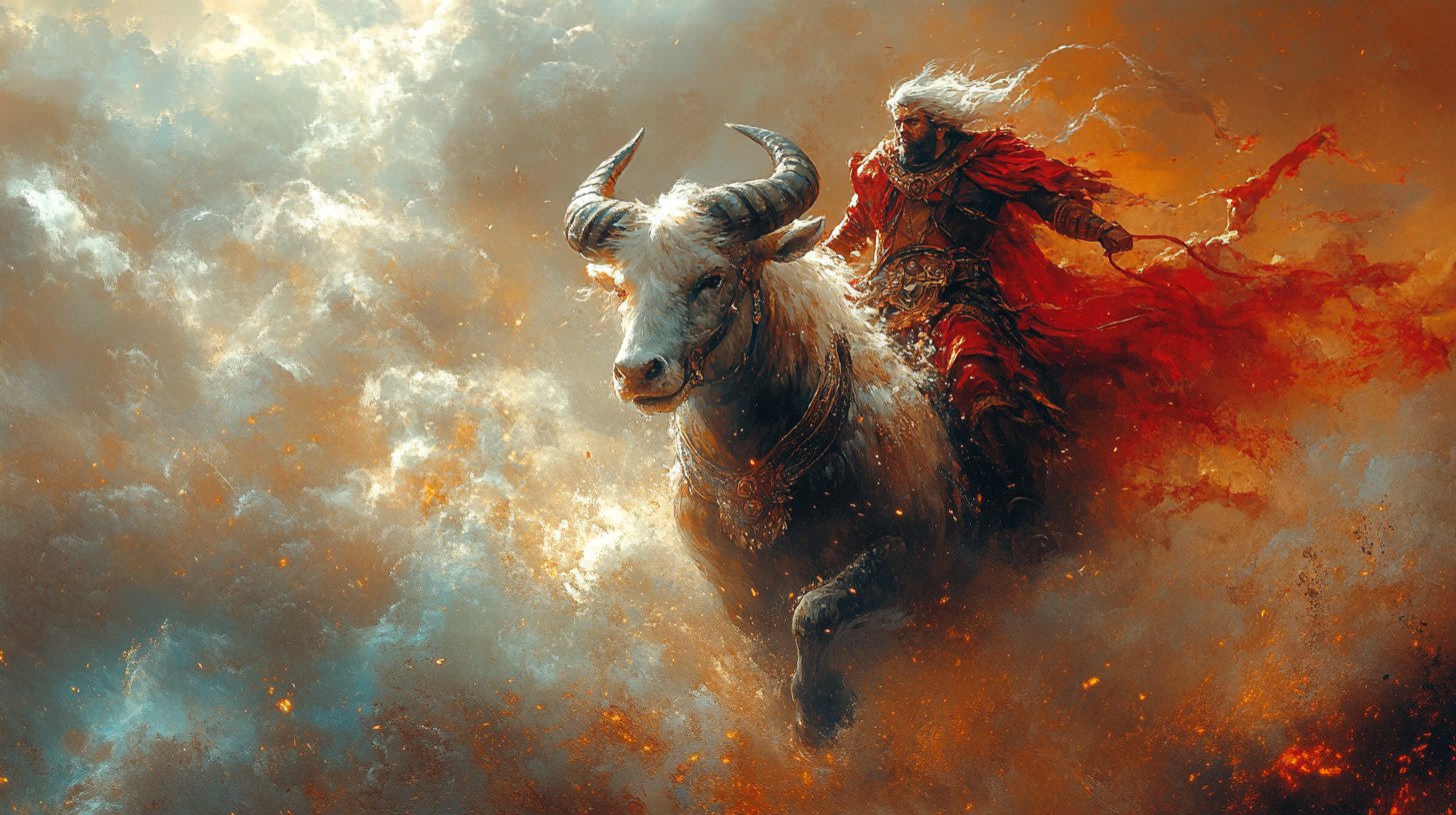 Ein mutiger Widder überwindet mit Stärke und Entschlossenheit Herausforderungen.