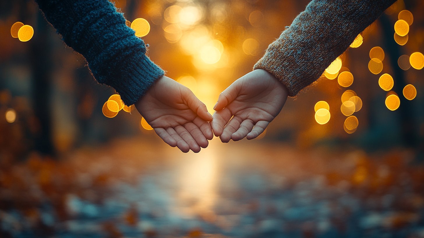 Deux mains presque en contact, séparées par un mur invisible.