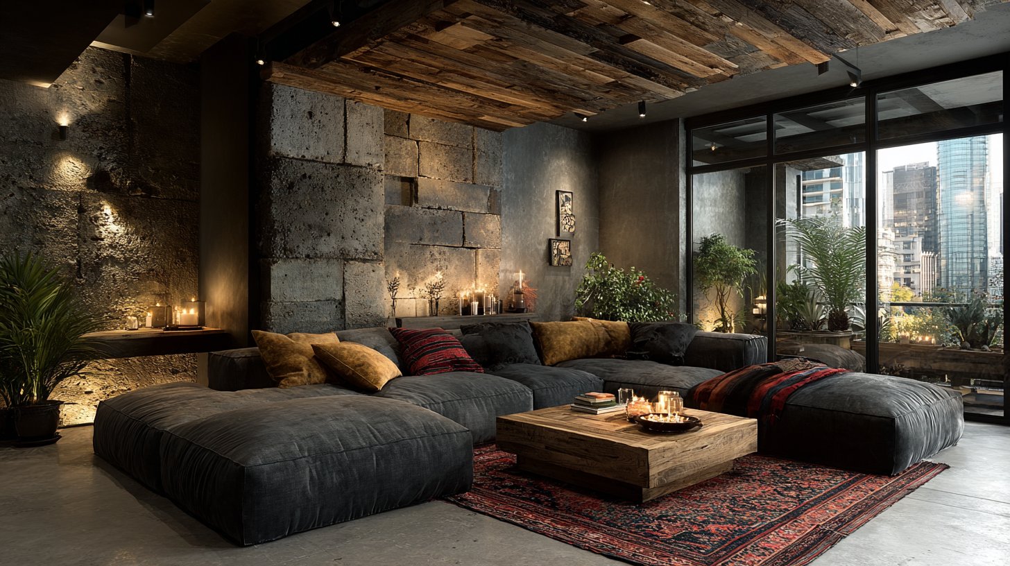 Acogedora sala de estar con soluciones acústicas para el confort del hogar.