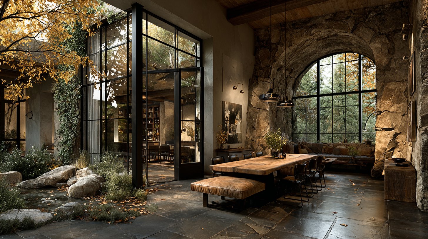 Casa moderna con ventanas y puertas de aislamiento óptimo.