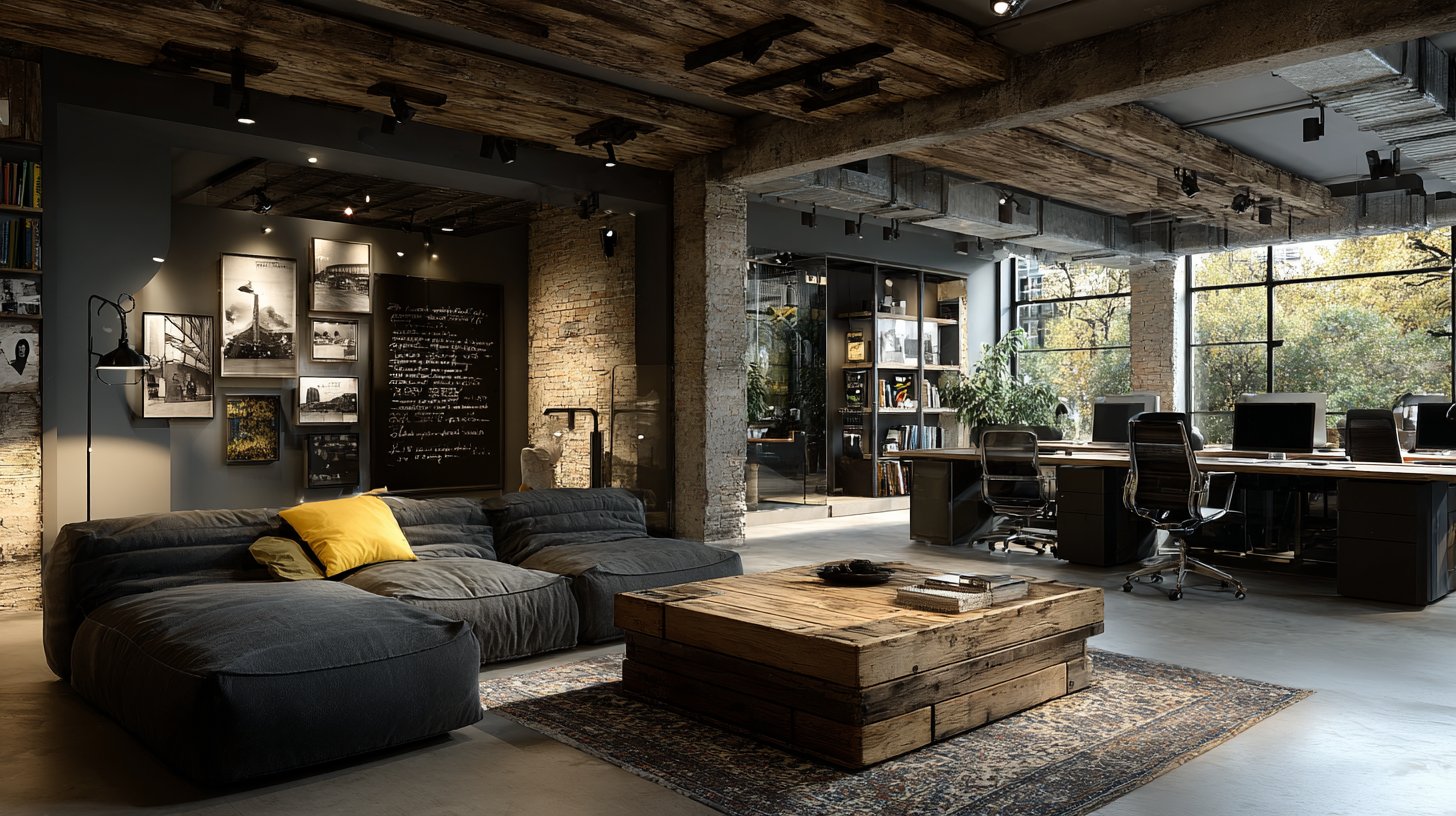 Ein ruhiger, gut organisierter Arbeitsplatz, der Produktivität und Kreativität fördert.