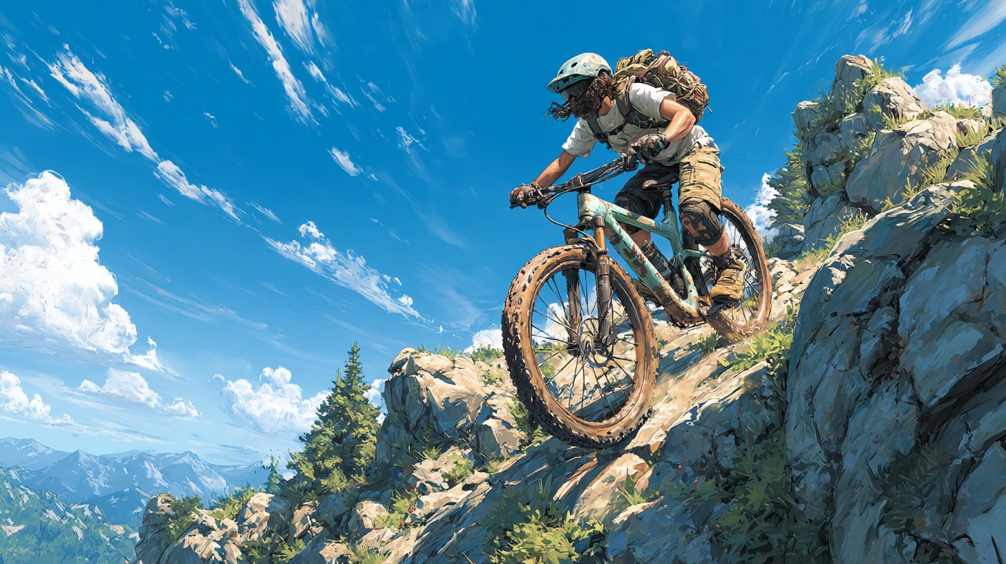 Abenteuerlust beim Klettern oder Radfahren.