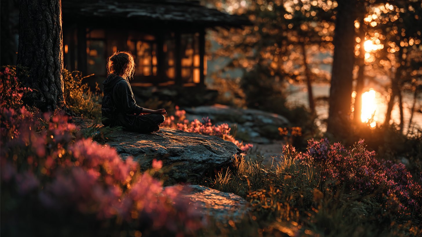 Achtsamkeit in der Natur praktizieren.