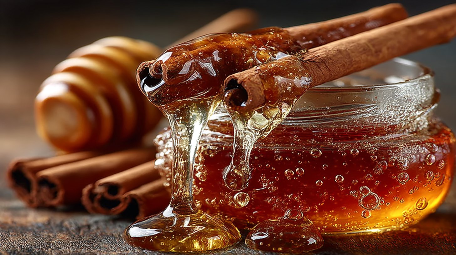 Honig und Zimt für sanftes Aufhellen der Haare.