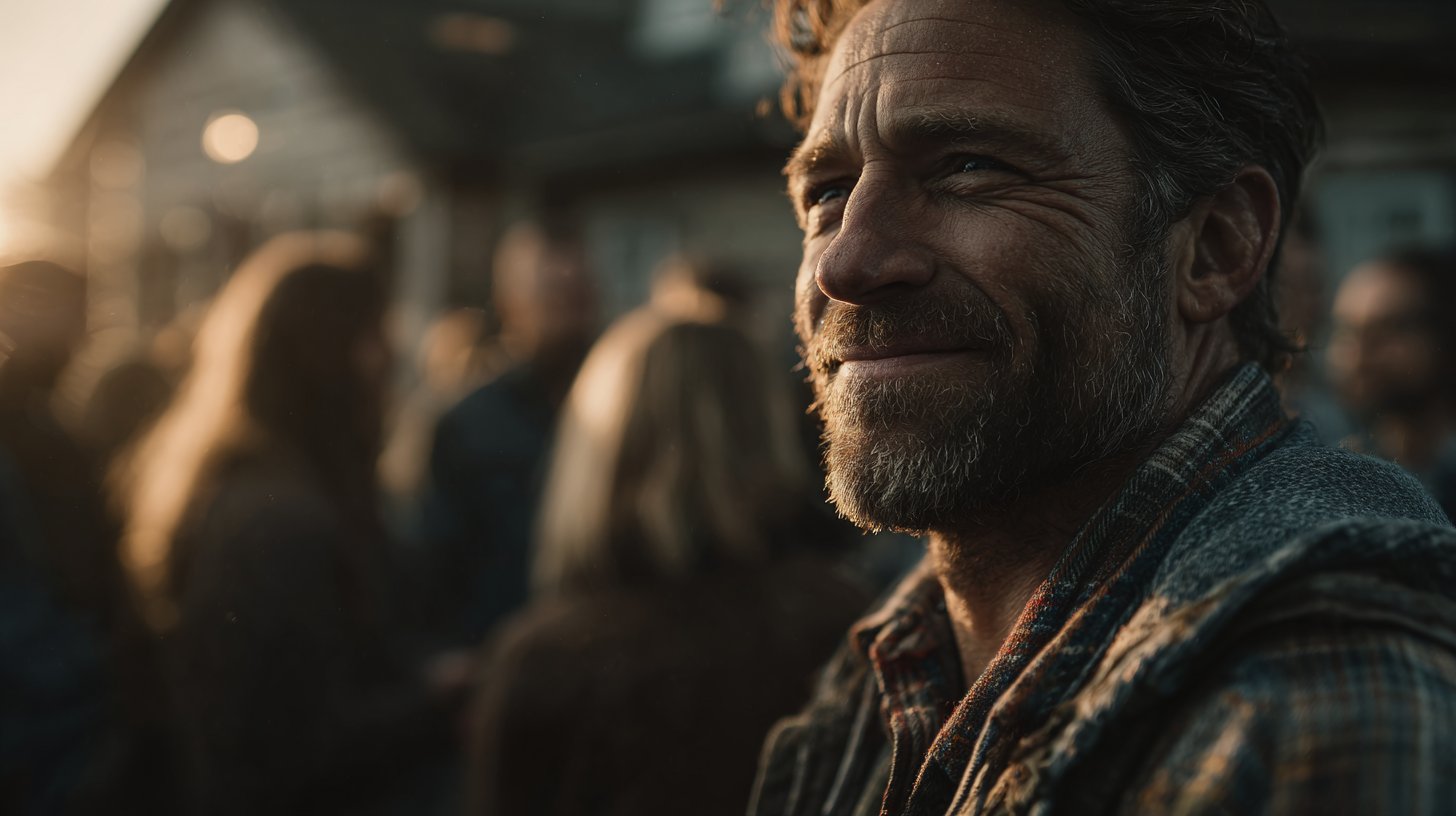 Ein Mann, der Verantwortung mit Vertrauen übernimmt.